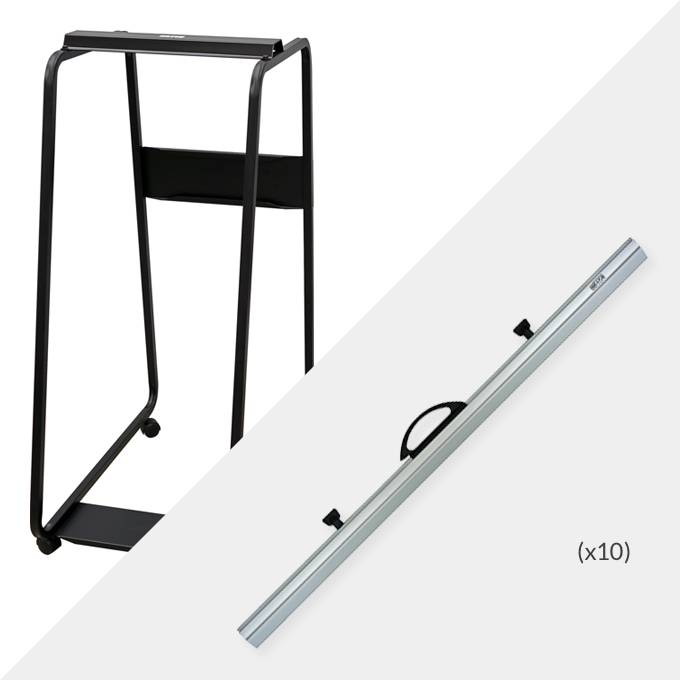 Hang-A-Plan A0 Plan Trolley and 10 x A0 Binders ( D009 )